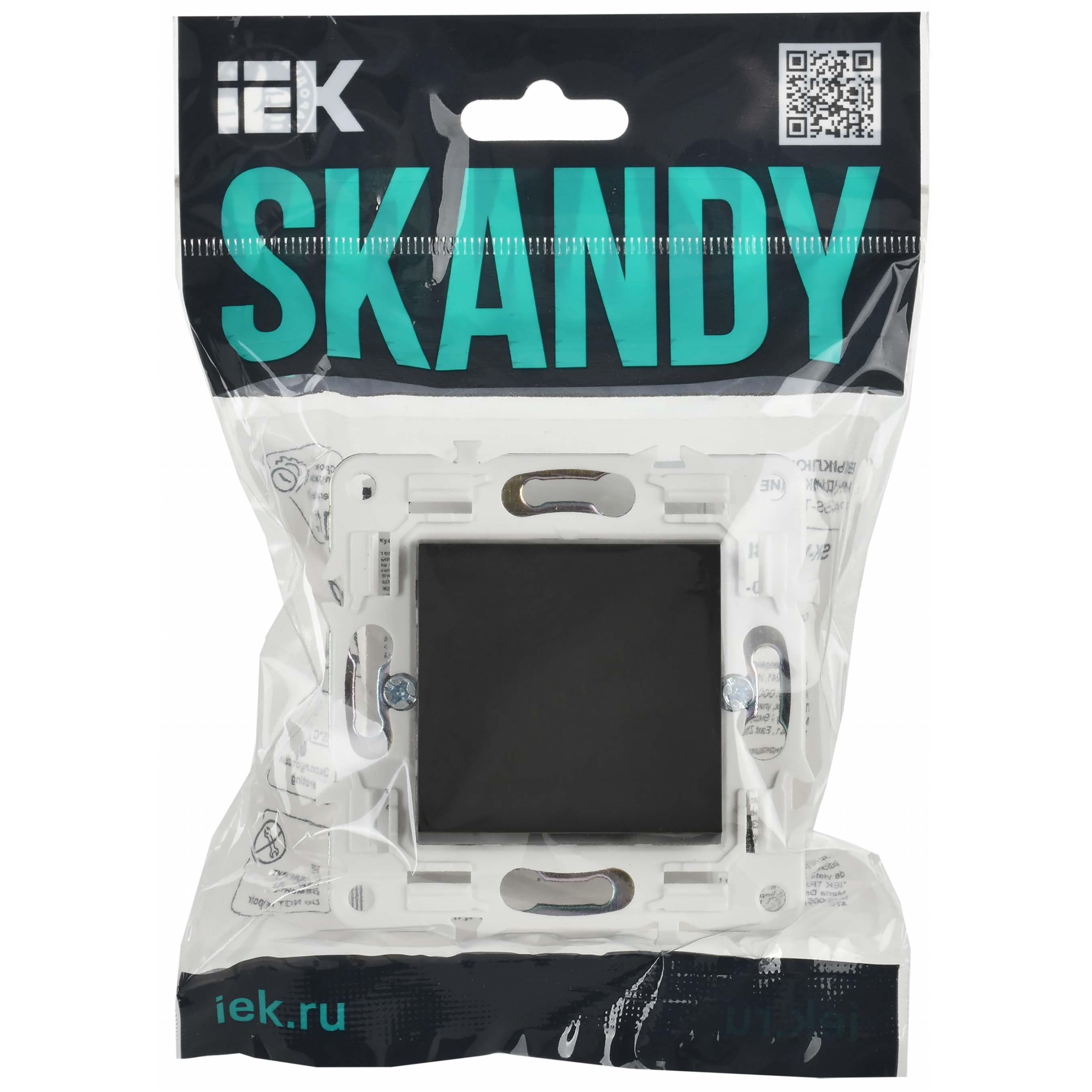 SKANDY Выключатель 1-клавишный проходной 10А SK-V02T титан IEK