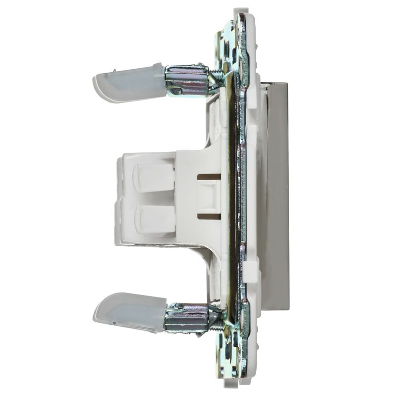 SKANDY Выключатель 1-клавишный проходной 10А SK-V02N металл никель IEK