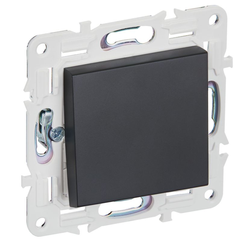 SKANDY Выключатель 1-клавишный перекрестный 10А SK-V03Bl черный IEK