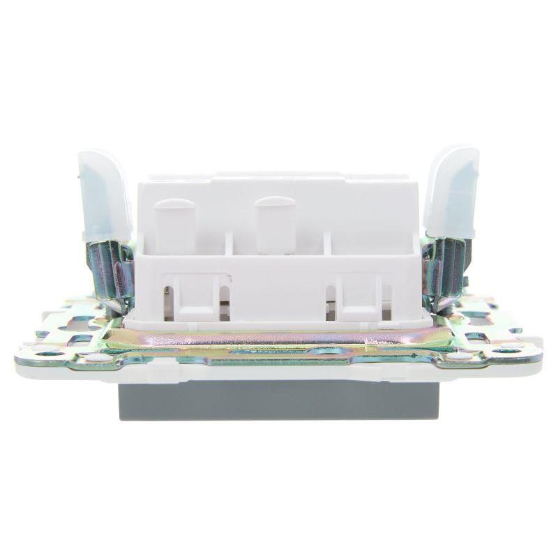 SKANDY Выключатель 1-клавишный перекрестный 10А SK-V03Gr серый IEK