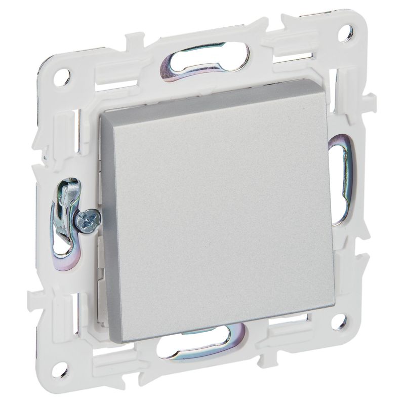 SKANDY Выключатель 1-клавишный перекрестный 10А SK-V03S серебряный IEK