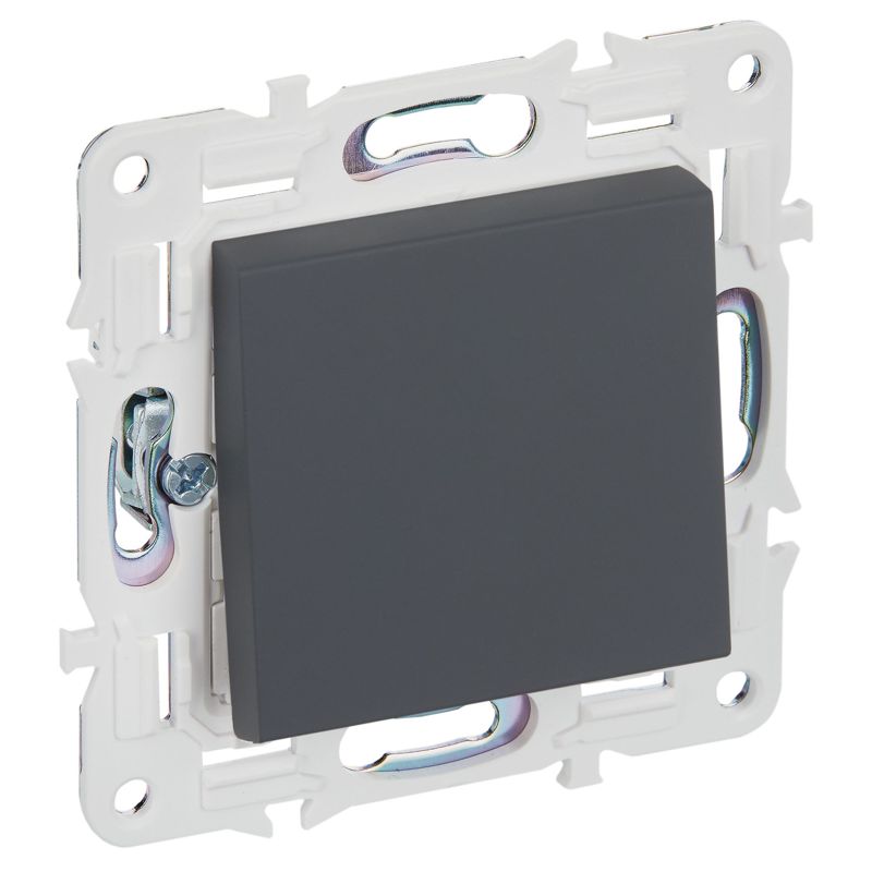 SKANDY Выключатель 1-клавишный перекрестный 10А SK-V03G графит IEK