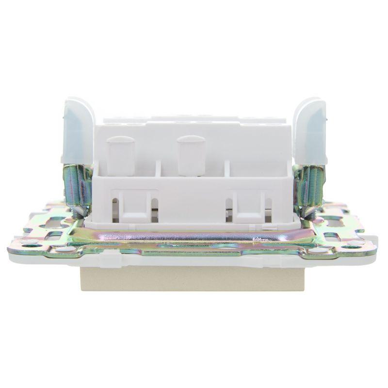 SKANDY Выключатель 1-клавишный перекрестный 10А SK-V03Sa песочный IEK