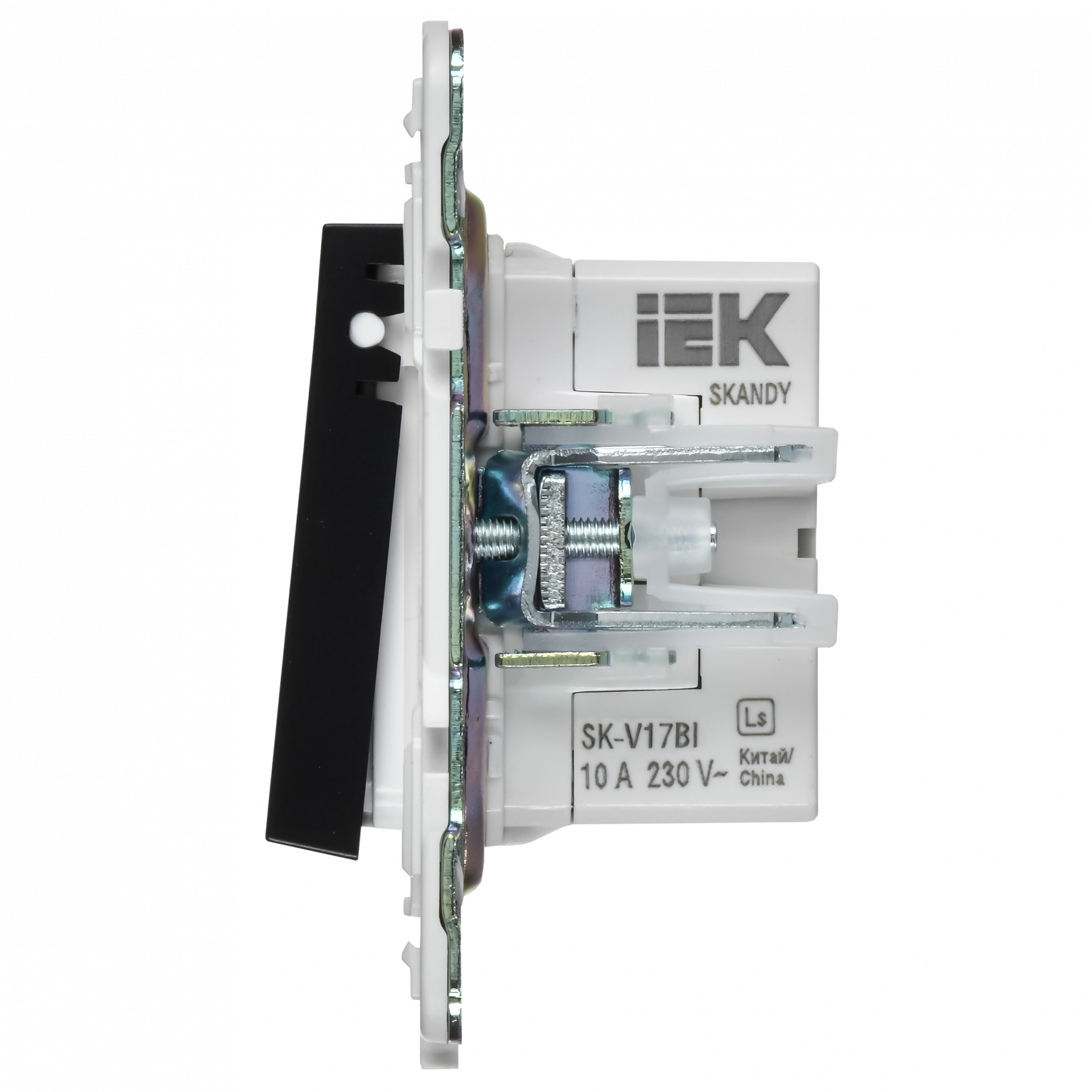 SKANDY Кнопка звонка с индикацией для отелей 10А SK-V17Bl черный IEK