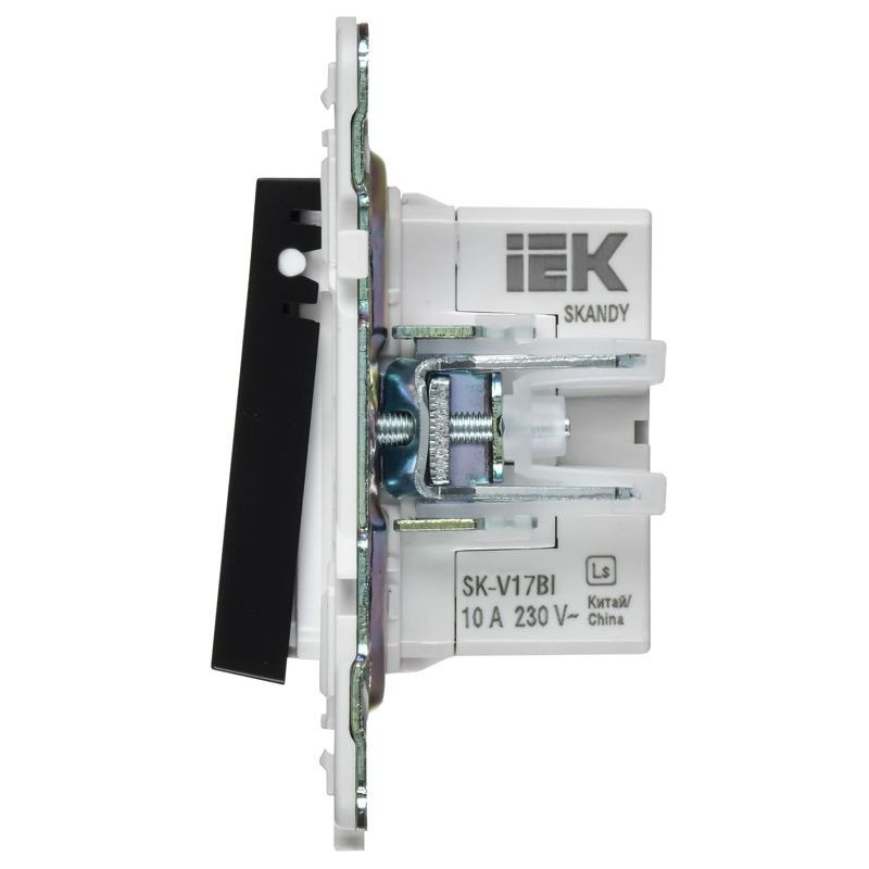 SKANDY Кнопка звонка с индикацией для отелей 10А SK-V17Bl черный IEK