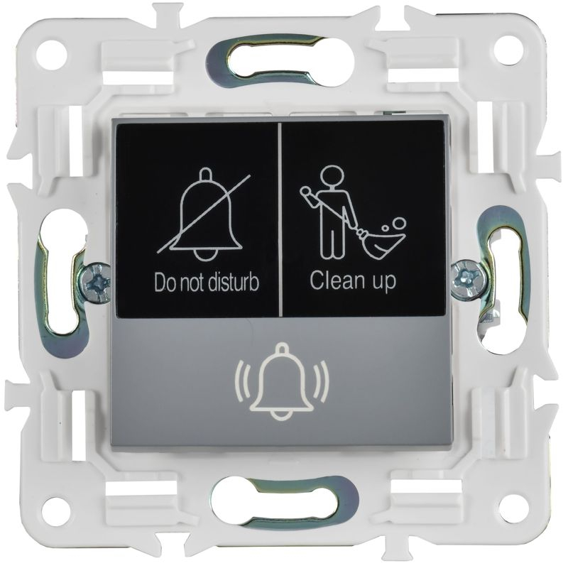 SKANDY Кнопка звонка с индикацией для отелей 10А SK-V17Gr серый IEK