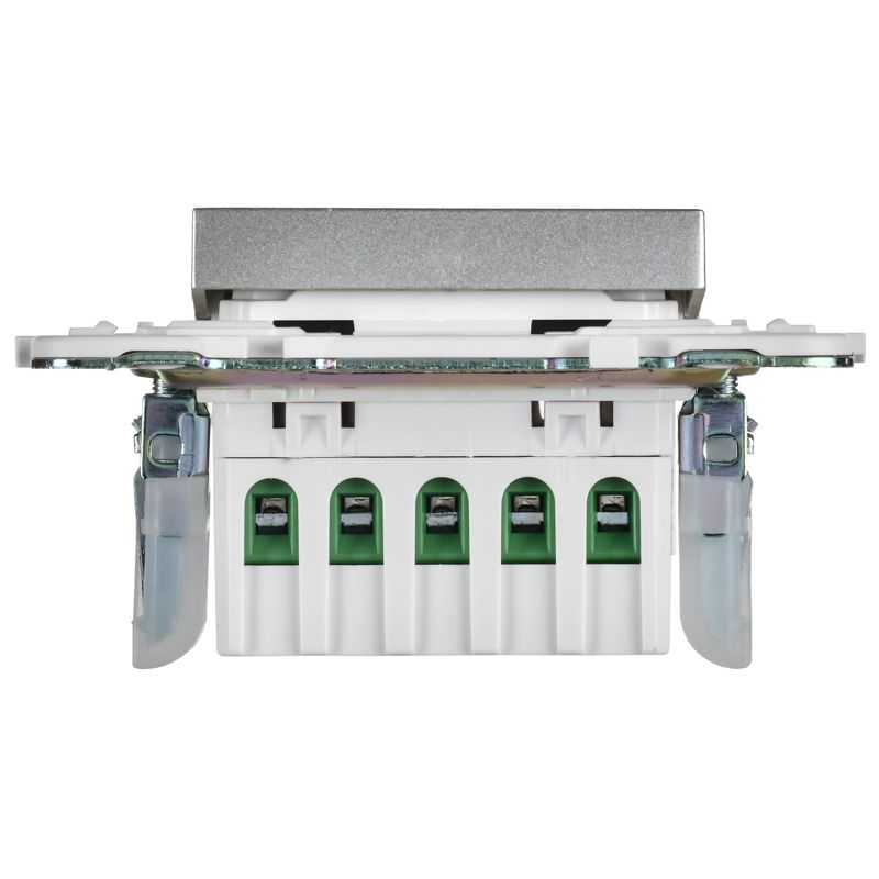 SKANDY Кнопка звонка с индикацией для отелей 10А SK-V17S серебряный IEK