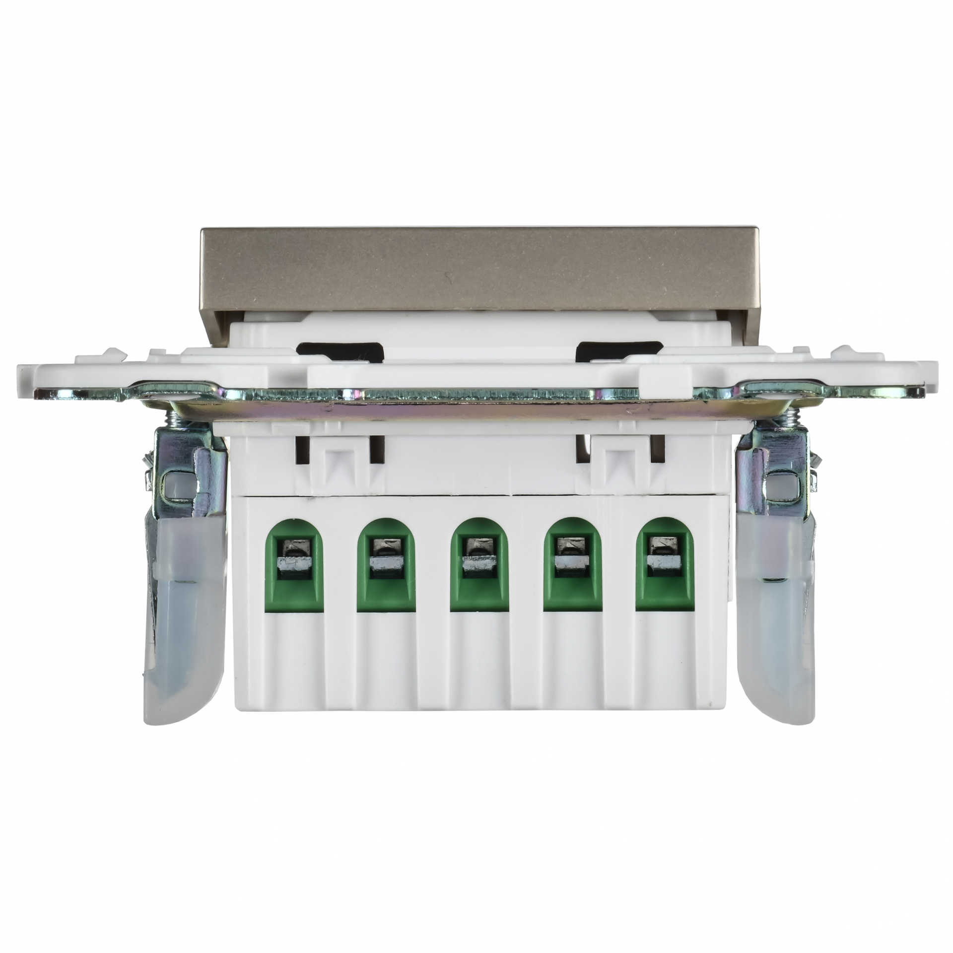 SKANDY Кнопка звонка с индикацией для отелей 10А SK-V17Sh шампань IEK
