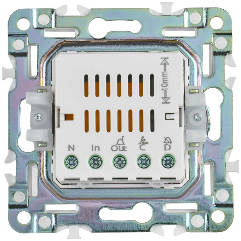 SKANDY Кнопка звонка с индикацией для отелей 10А SK-V17T титан IEK