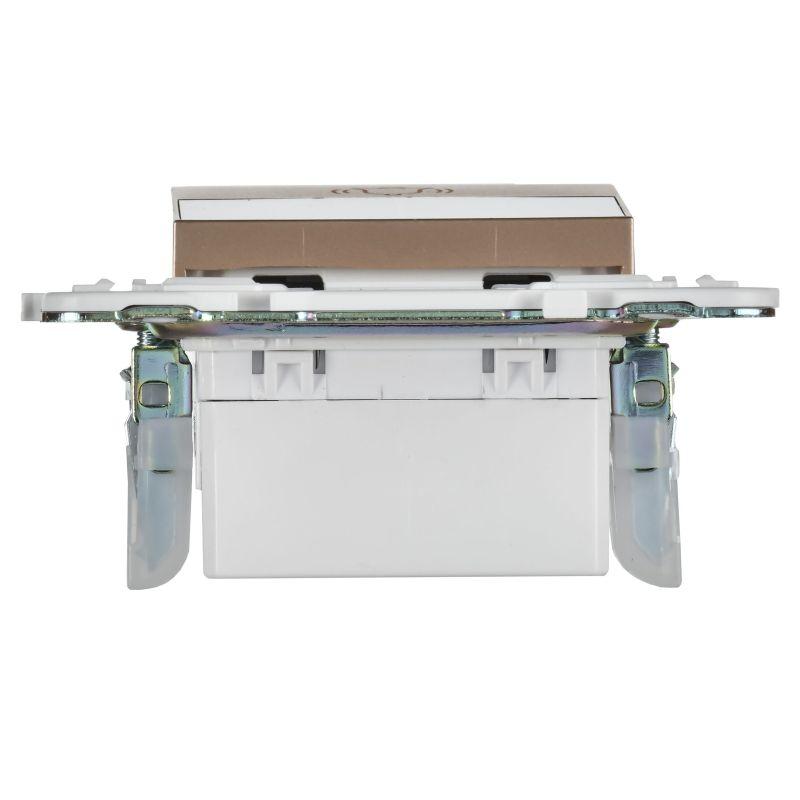 SKANDY Кнопка звонка с индикацией для отелей 10А SK-V17Sa песочный IEK