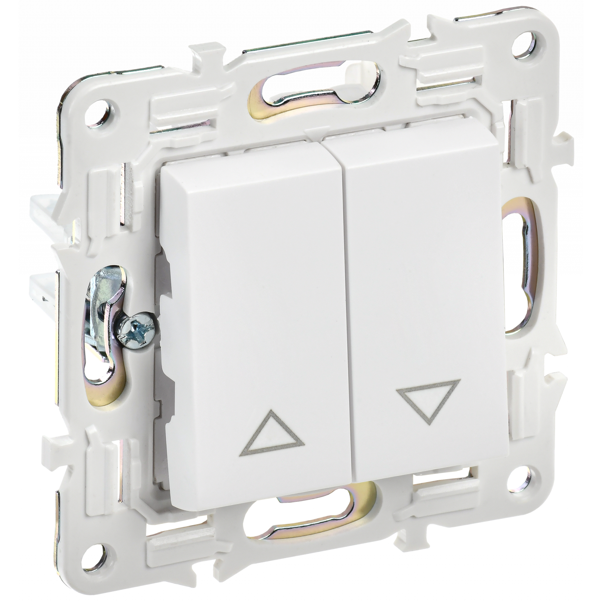 SKANDY Выключатель жалюзи 10А SK-V12W арктический белый IEK