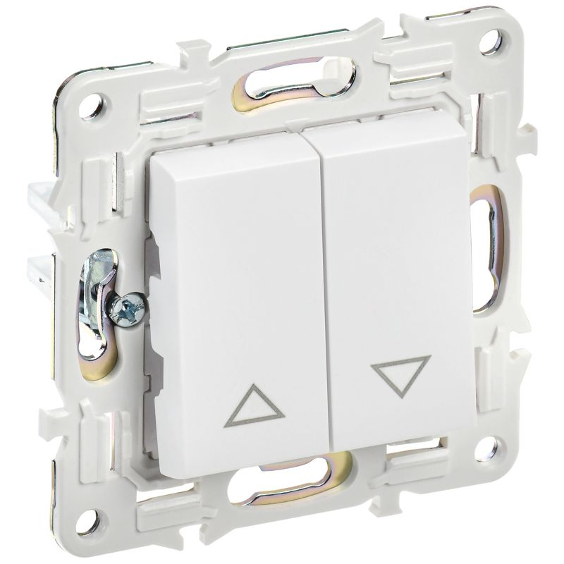 SKANDY Выключатель жалюзи 10А SK-V12W арктический белый IEK