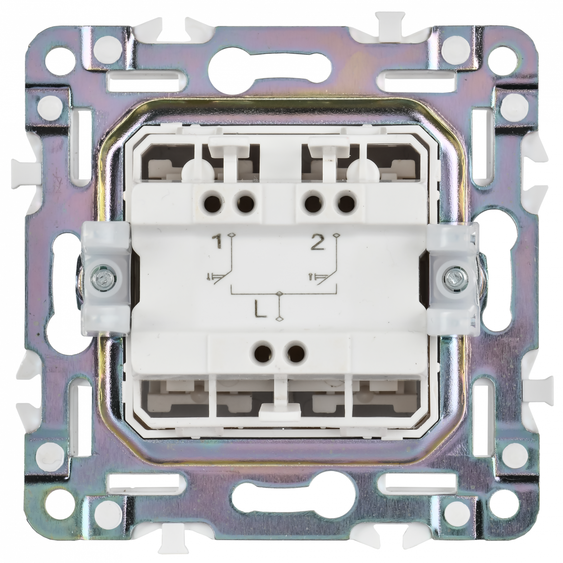 SKANDY Выключатель жалюзи 10А SK-V12Gr серый IEK