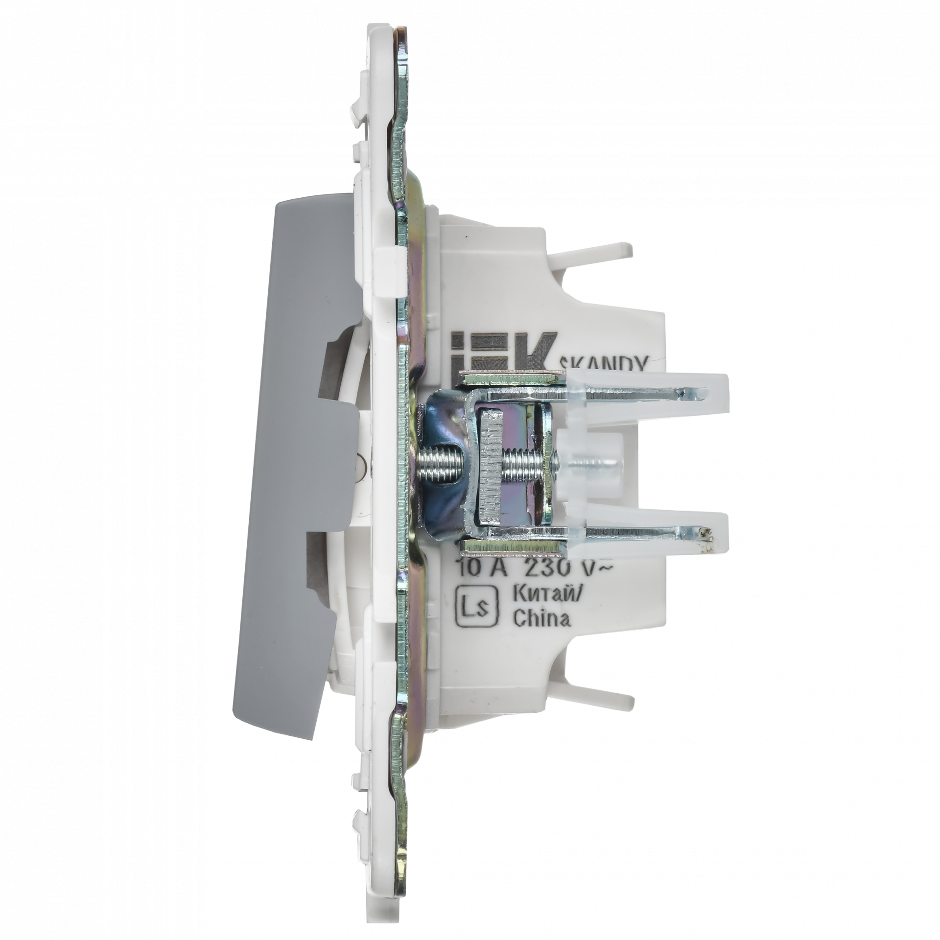 SKANDY Выключатель жалюзи 10А SK-V12Gr серый IEK