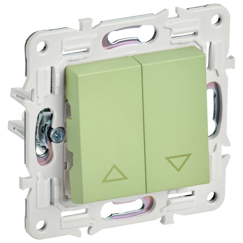 SKANDY Выключатель жалюзи 10А SK-V12G мятный IEK