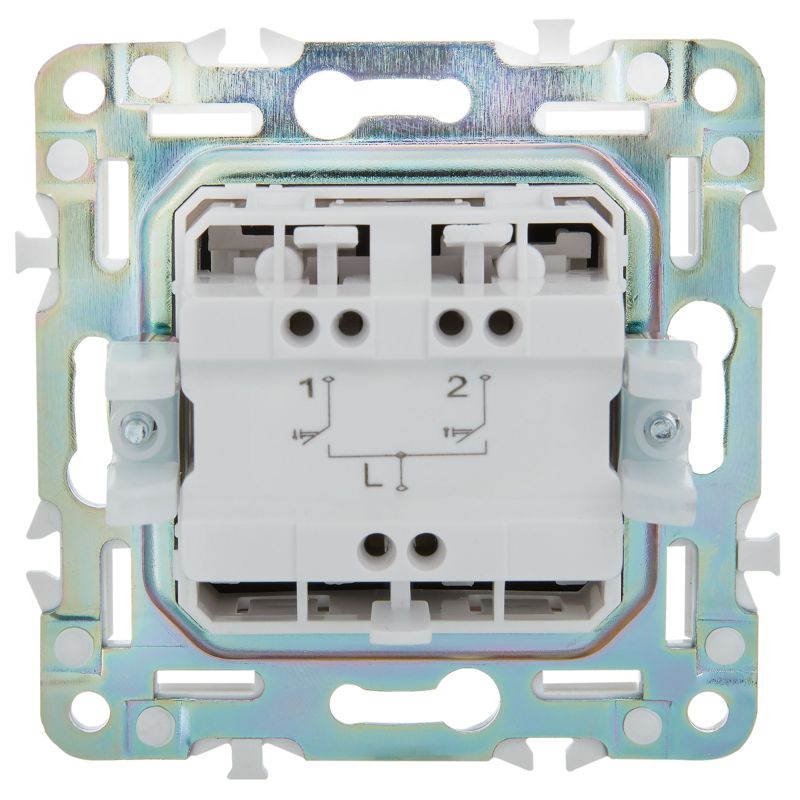 SKANDY Выключатель жалюзи 10А SK-V12G графит IEK