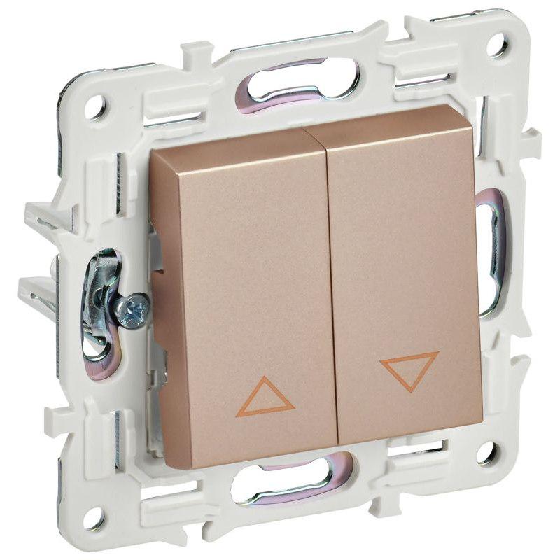 SKANDY Выключатель жалюзи 10А SK-V12Sa песочный IEK