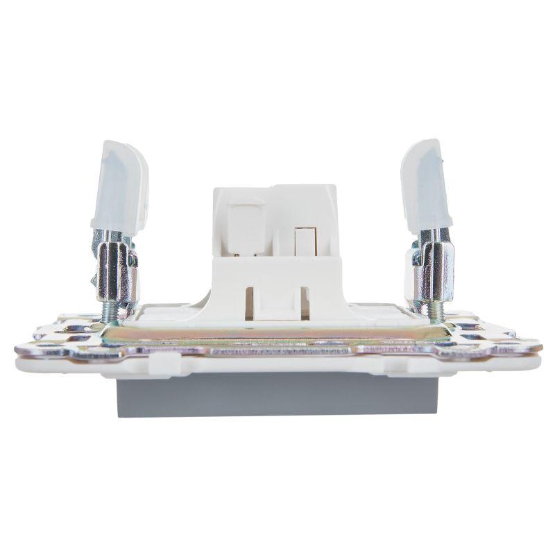 SKANDY Выключатель 1-клавишный кнопочный 10А SK-V14Gr серый IEK