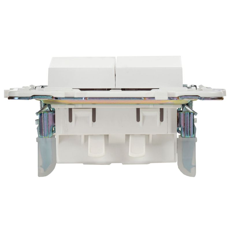 SKANDY Выключатель 2-клавишный 10А SK-V04W арктический белый IEK