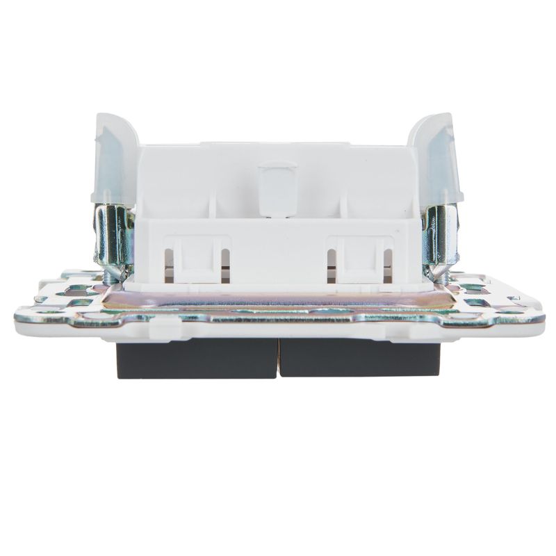 SKANDY Выключатель 2-клавишный 10А SK-V04G графит IEK