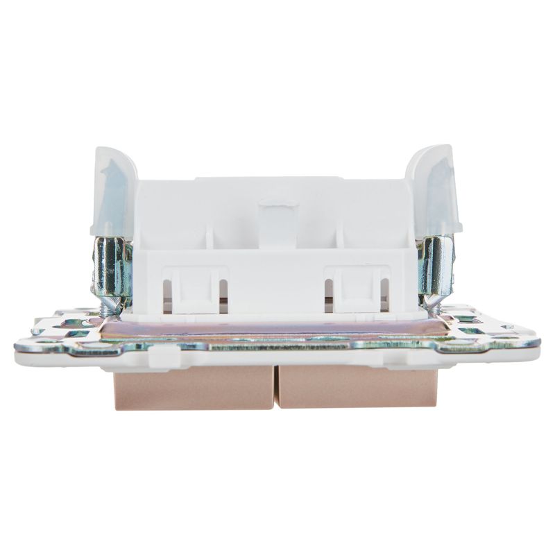 SKANDY Выключатель 2-клавишный 10А SK-V04Sa песочный IEK