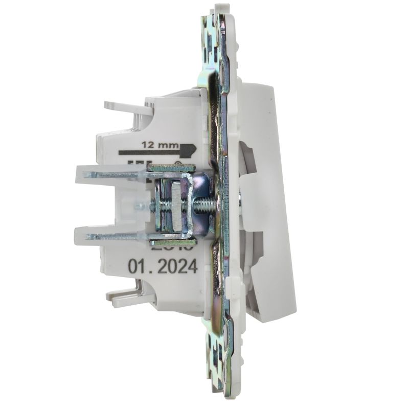 SKANDY Выключатель 2-клавишный проходной 10А SK-V05W арктический белый IEK