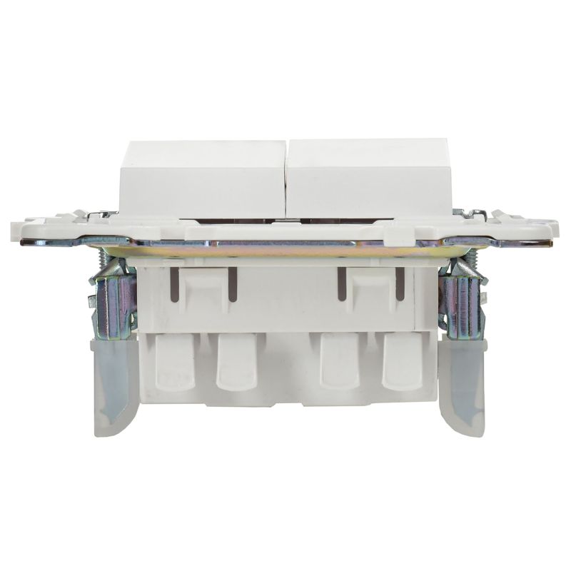 SKANDY Выключатель 2-клавишный проходной 10А SK-V05W арктический белый IEK