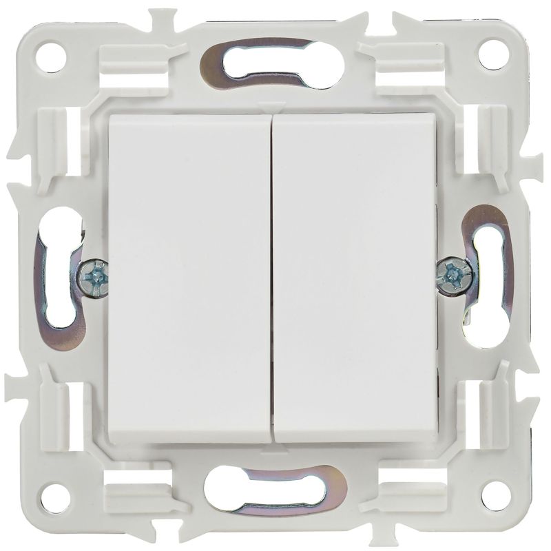 SKANDY Выключатель 2-клавишный перекрестный 10А SK-V06W арктический белый IEK