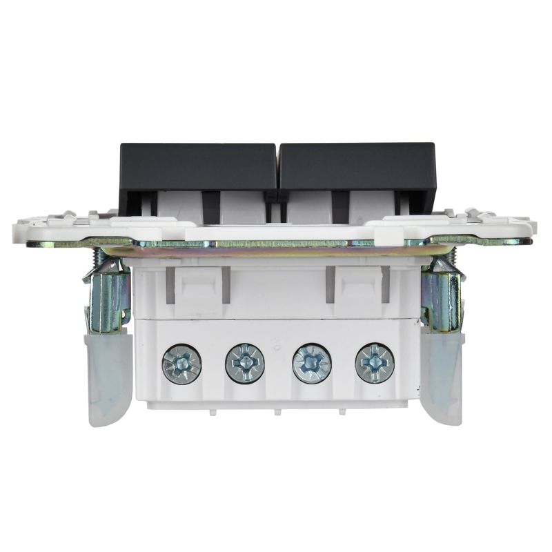 SKANDY Выключатель 2-клавишный перекрестный 10А SK-V06Bl черный IEK