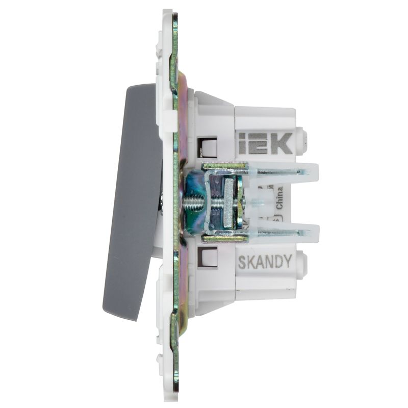 SKANDY Выключатель 2-клавишный перекрестный 10А SK-V06Gr серый IEK