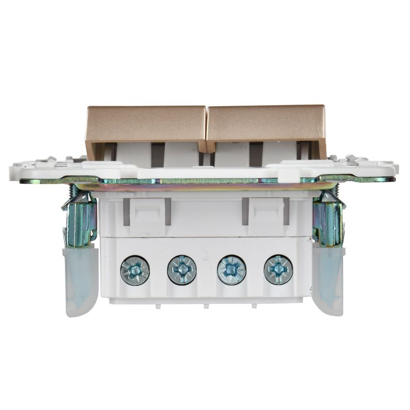 SKANDY Выключатель 2-клавишный перекрестный 10А SK-V06Sa песочный IEK