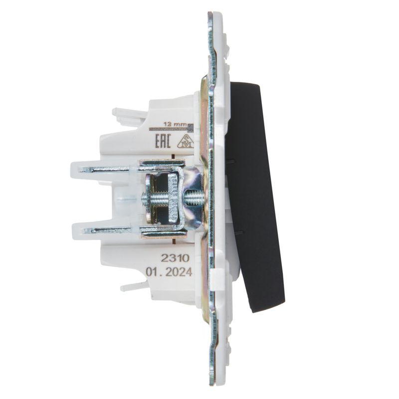 SKANDY Выключатель 3-клавишный 10А SK-V11Bl черный IEK