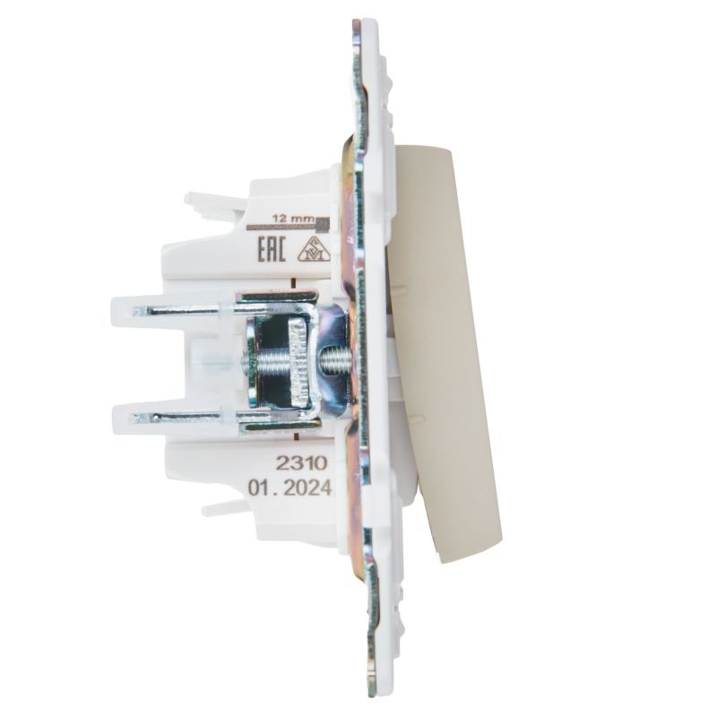 SKANDY Выключатель 3-клавишный 10А SK-V11B бежевый IEK