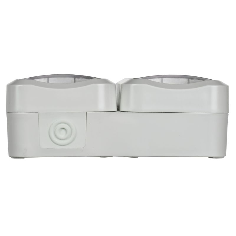 TORS Розетка 2-местная горизонтальная 16А IP55 TS322 белый IEK