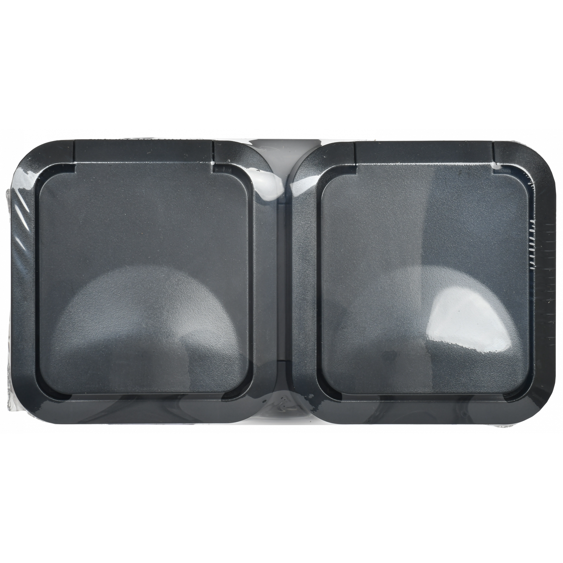 TORS Розетка 2-местная горизонтальная 16А IP55 TS122 графит IEK