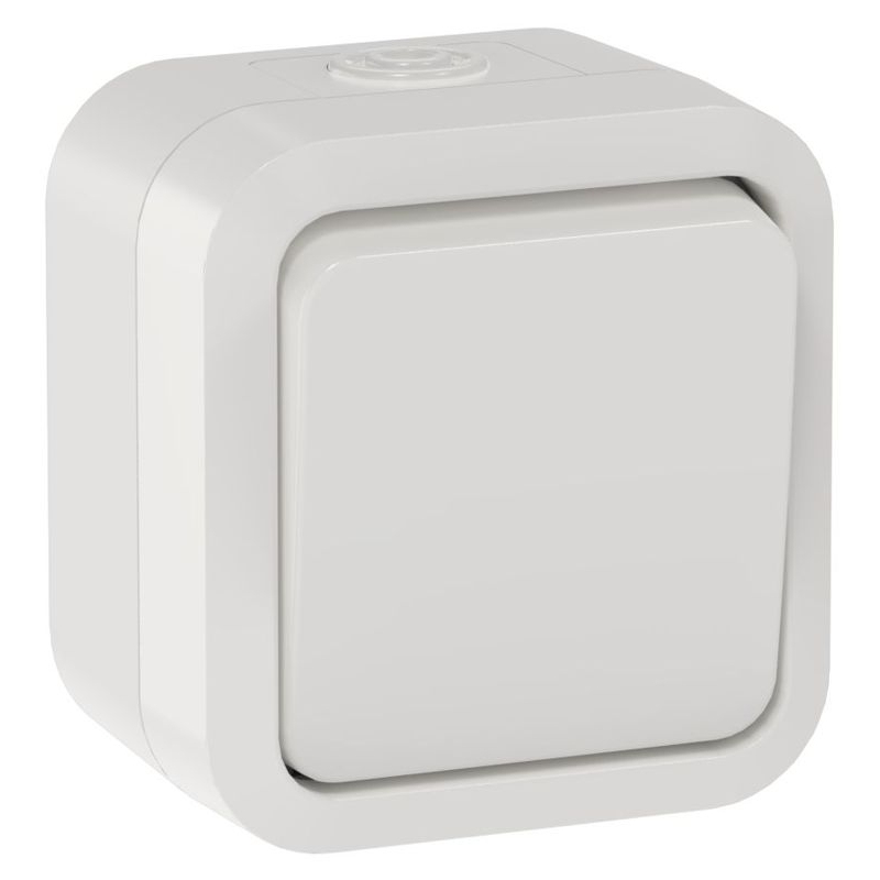 TORS Переключатель одноклавишный 10А IP55 TS301 белый IEK