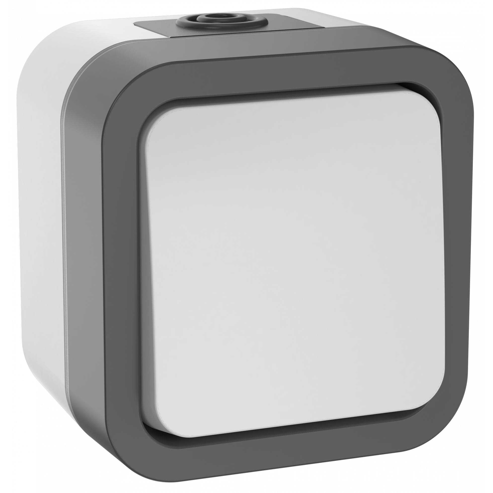 TORS Переключатель одноклавишный 10А IP55 TS201 серо-белый IEK