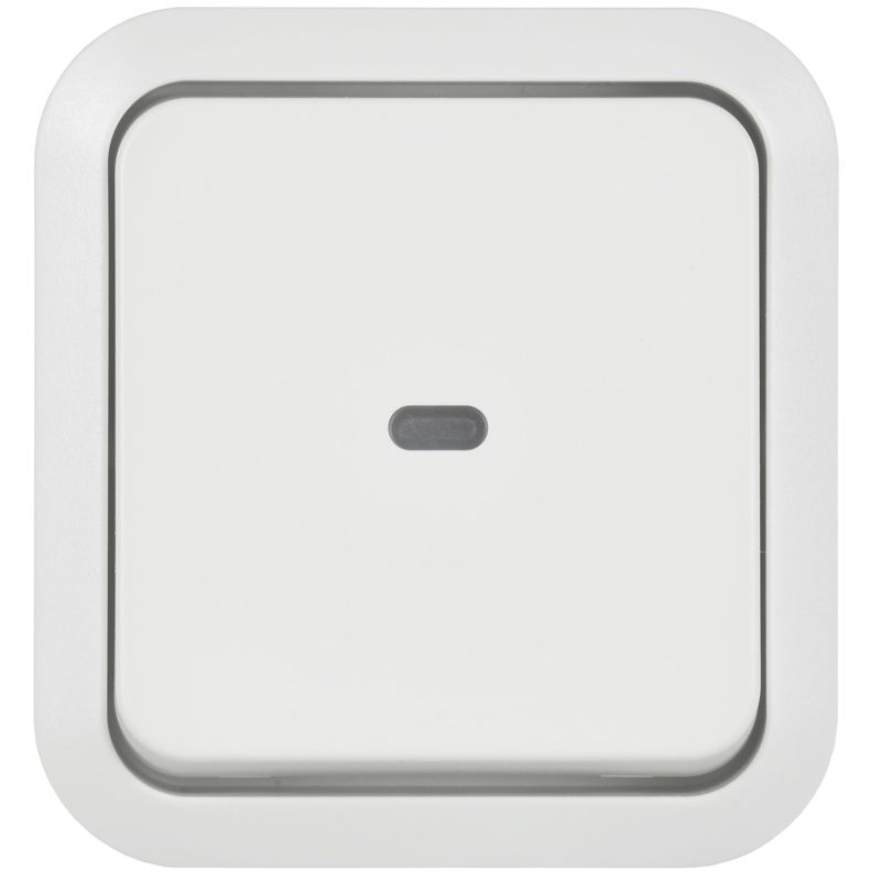 TORS Переключатель одноклавишный с индикацией 10А IP55 TS302 белый IEK