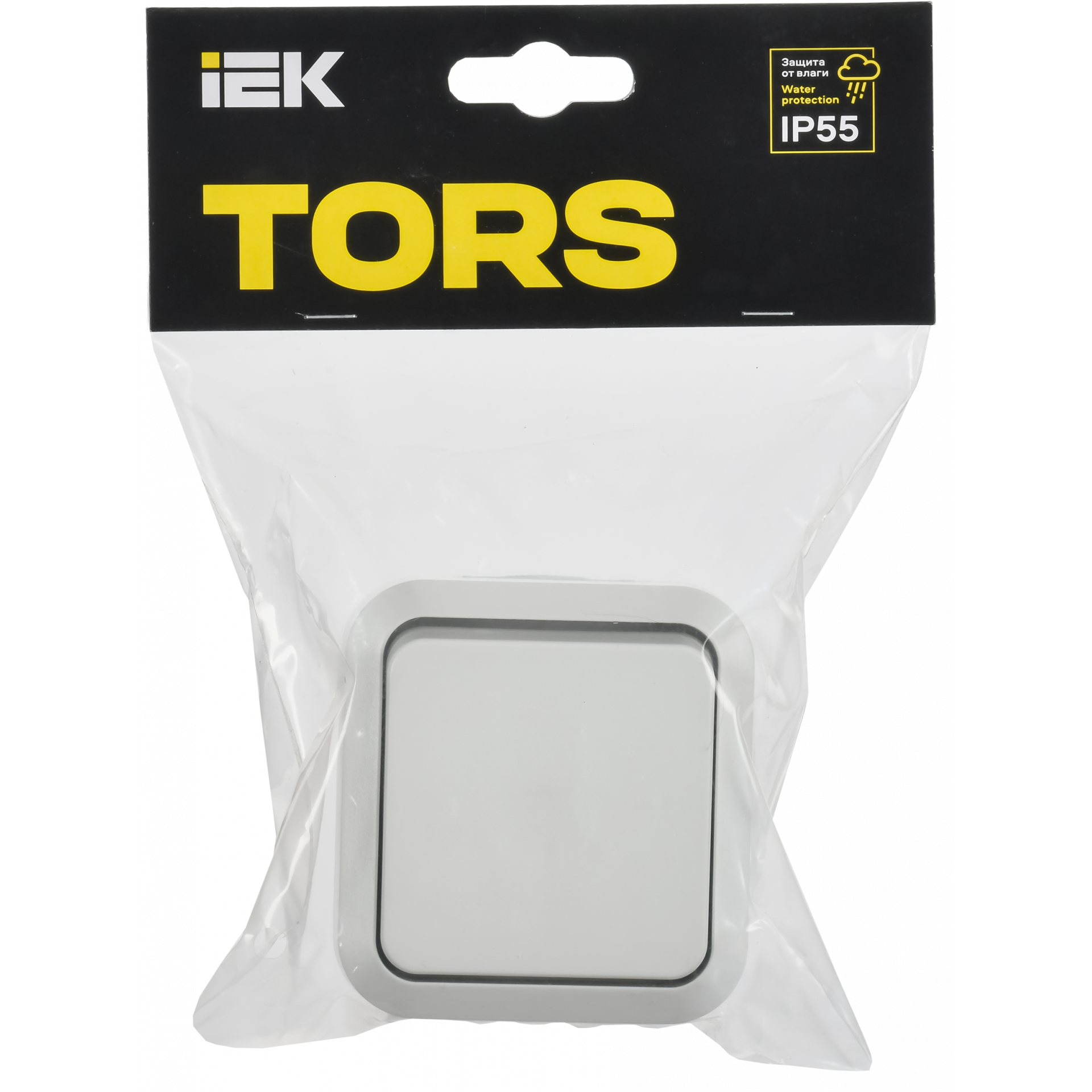 TORS Выключатель кнопочный 10А IP55 TS310 белый IEK