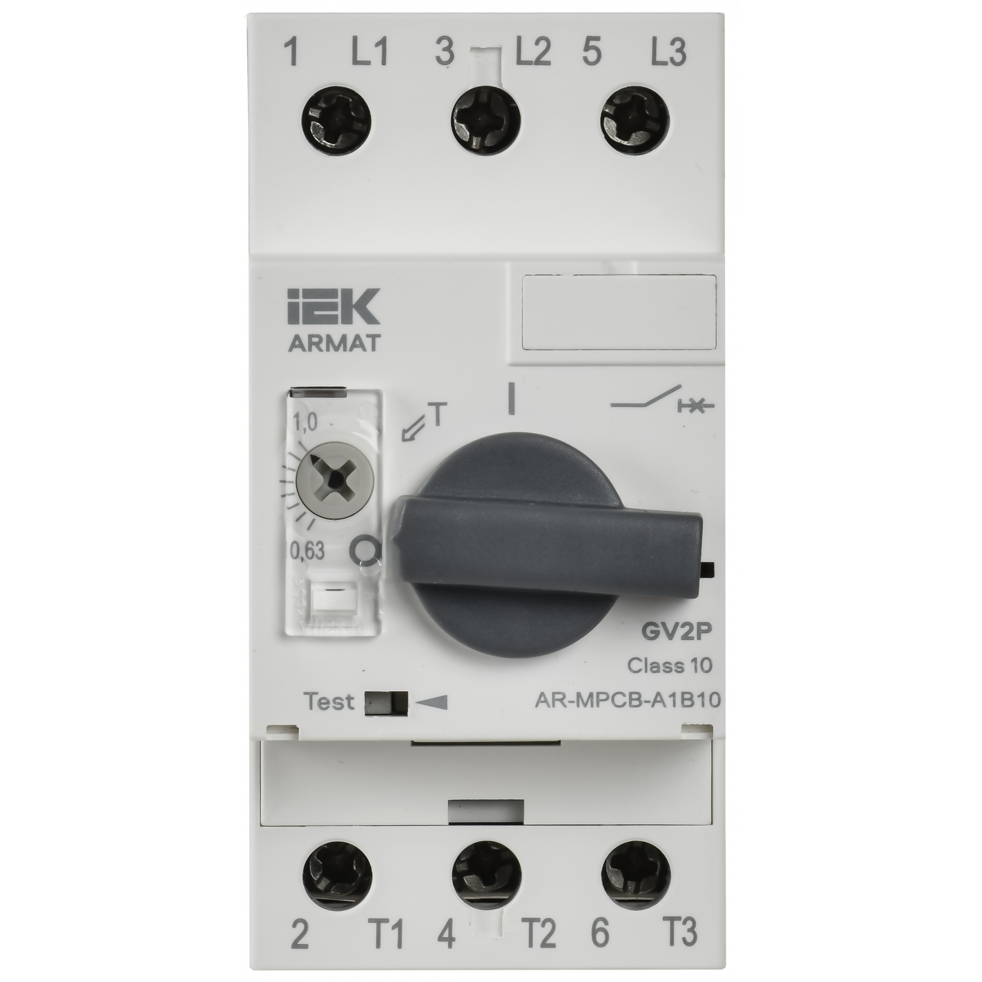 ARMAT Автоматический выключатель защиты двигателя A1 GV2P 0,63-1А IEK