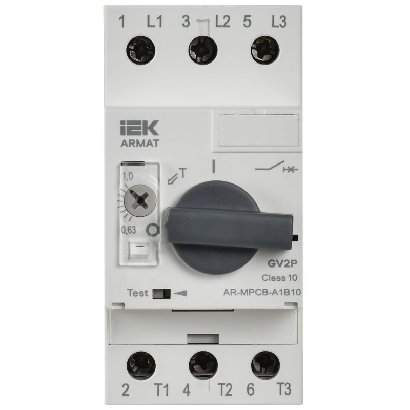 ARMAT Автоматический выключатель защиты двигателя A1 GV2P 0,63-1А IEK