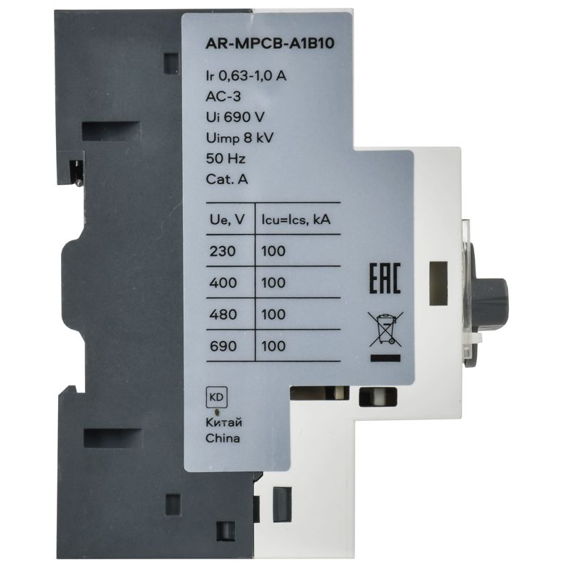 ARMAT Автоматический выключатель защиты двигателя A1 GV2P 0,63-1А IEK