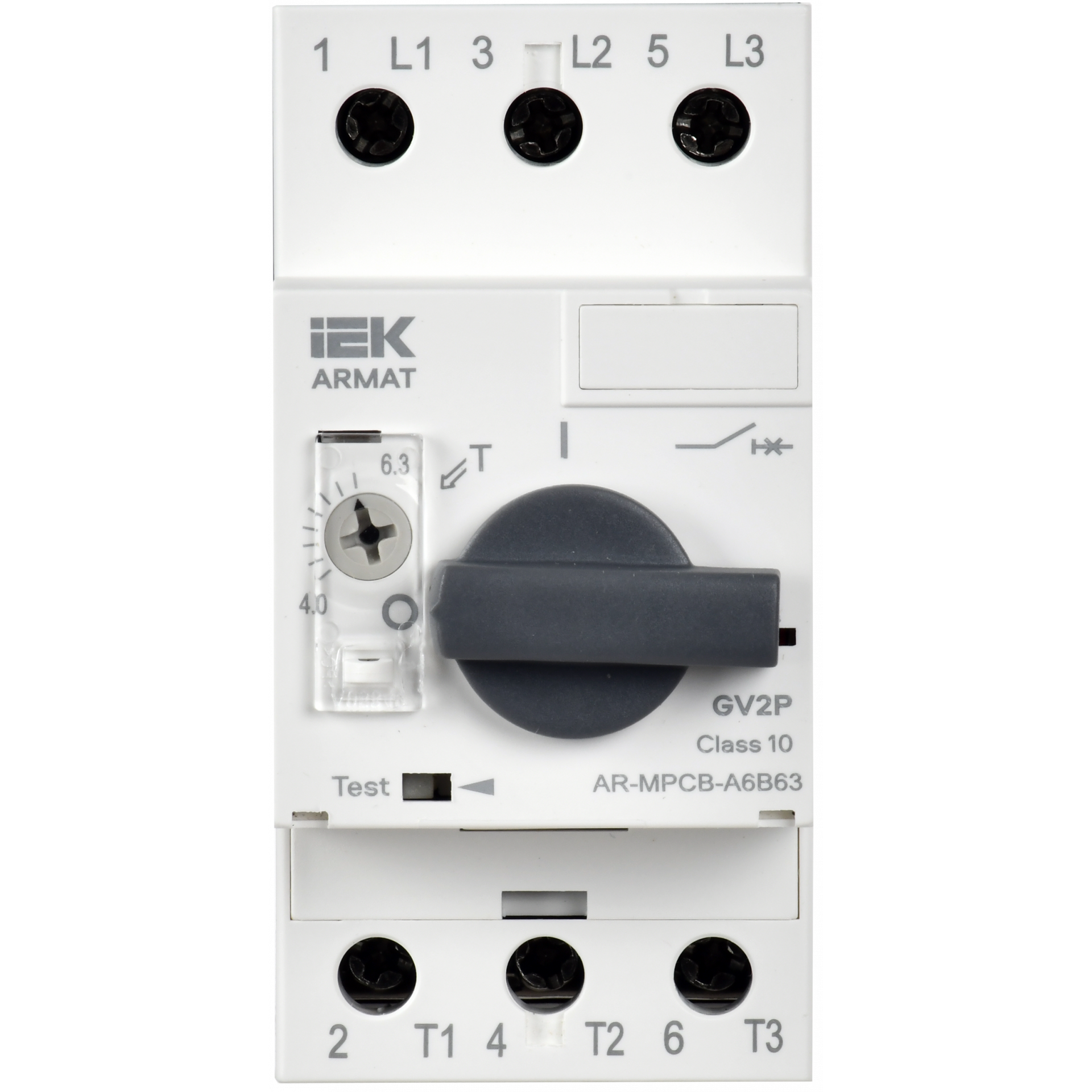 ARMAT Автоматический выключатель защиты двигателя A6 GV2P 4-6,3А IEK