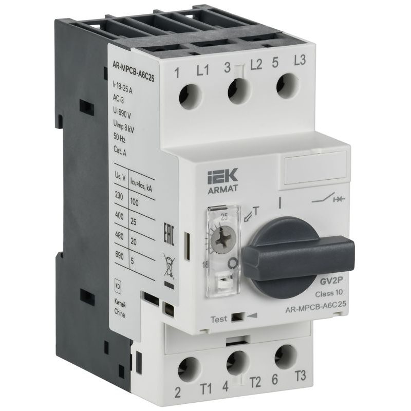 ARMAT Автоматический выключатель защиты двигателя A6 GV2P 18-25А IEK
