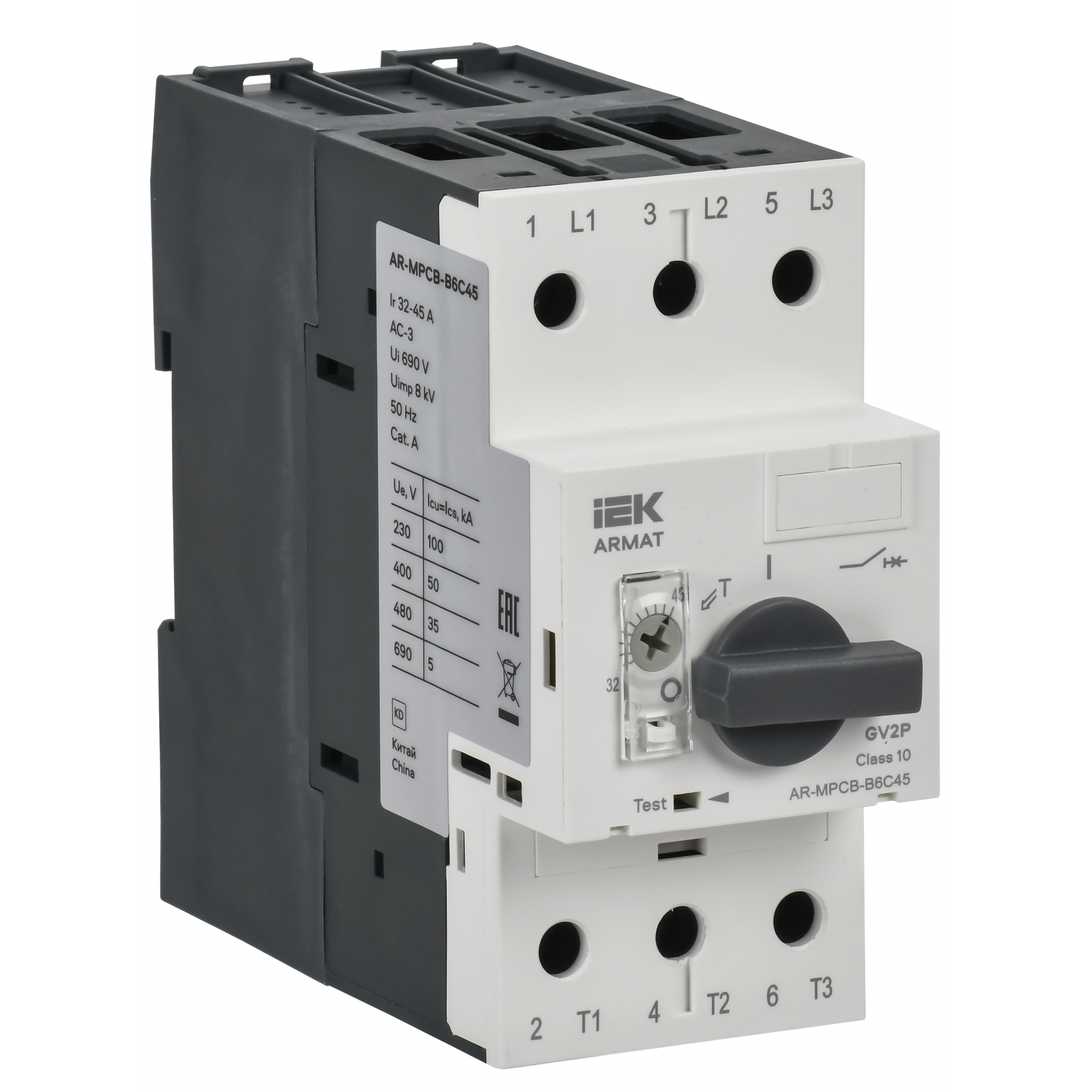 ARMAT Автоматический выключатель защиты двигателя B6 GV2P 32-45А IEK