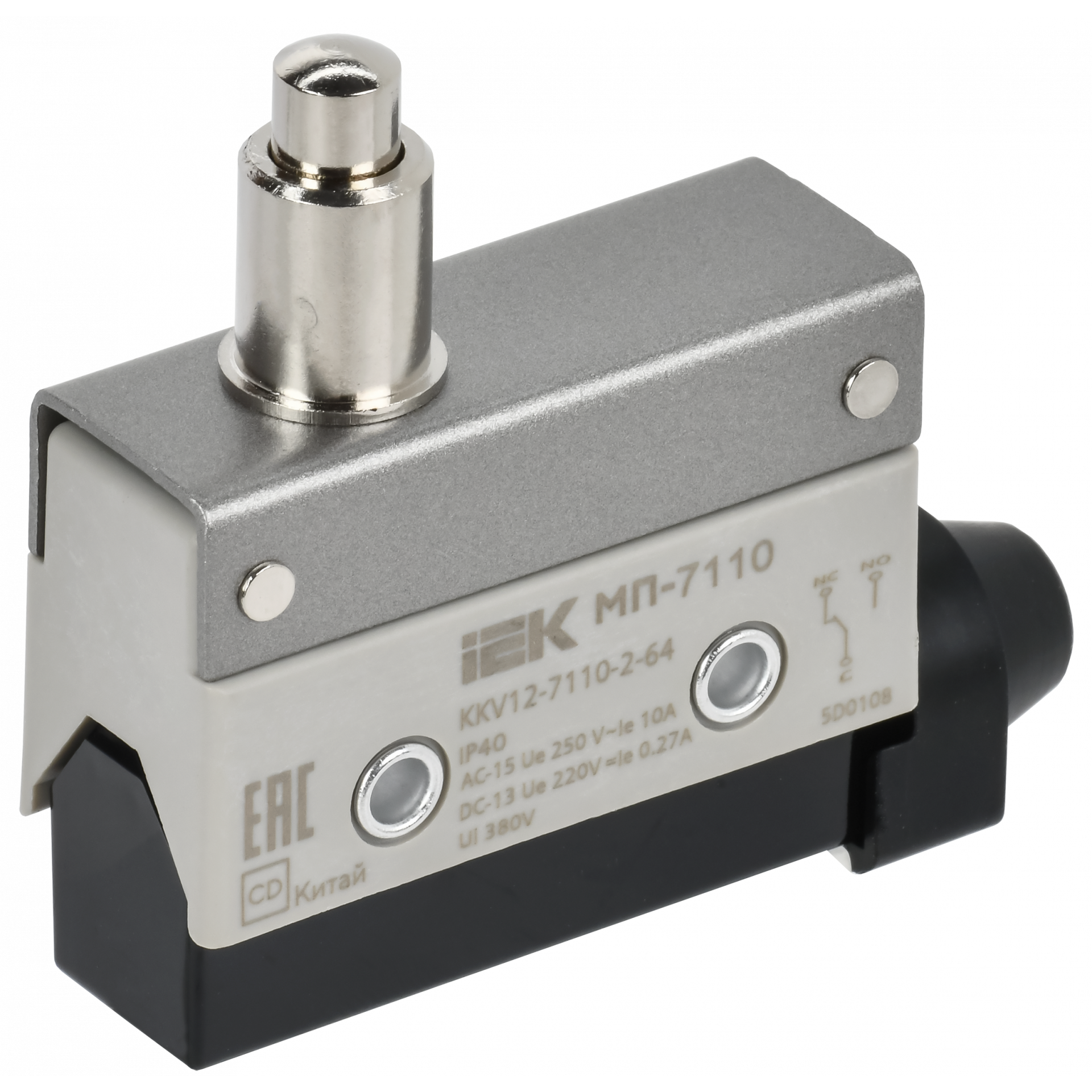 Микропереключатель концевой МП-7110 удлиненный толкатель IP40 IEK