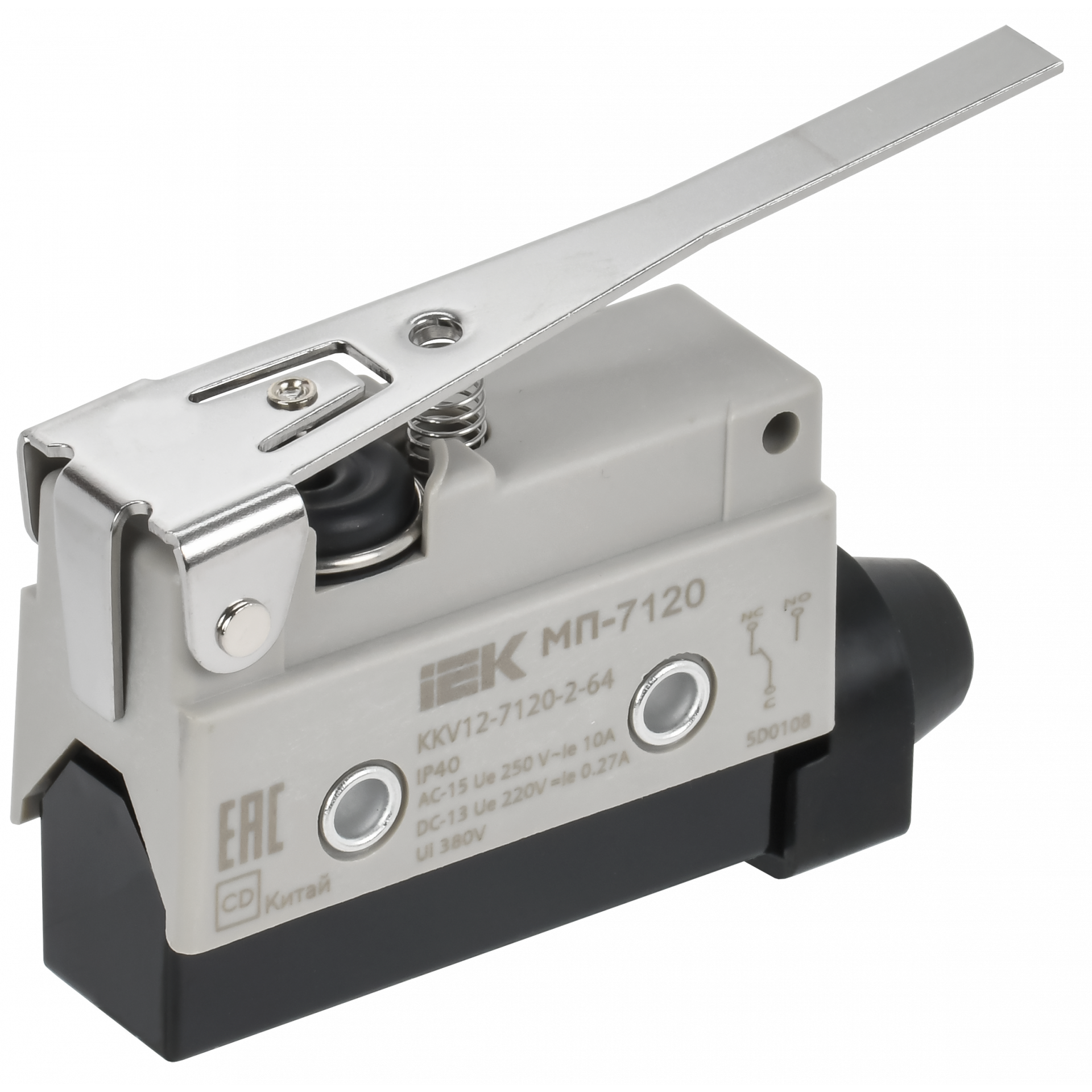 Микропереключатель концевой МП-7120 рычаг IP40 IEK