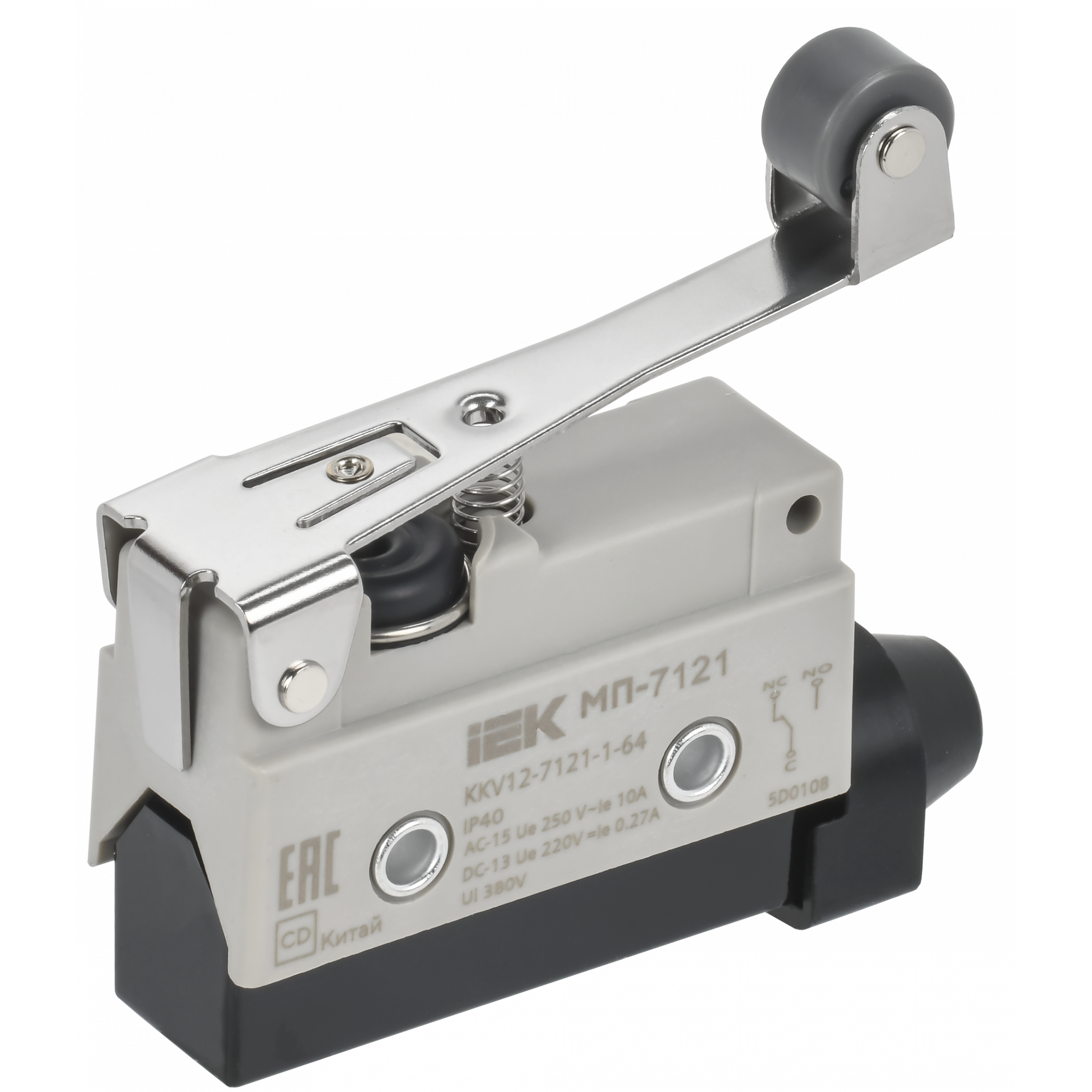 Микропереключатель концевой МП-7121 рычаг с роликом IP40 IEK