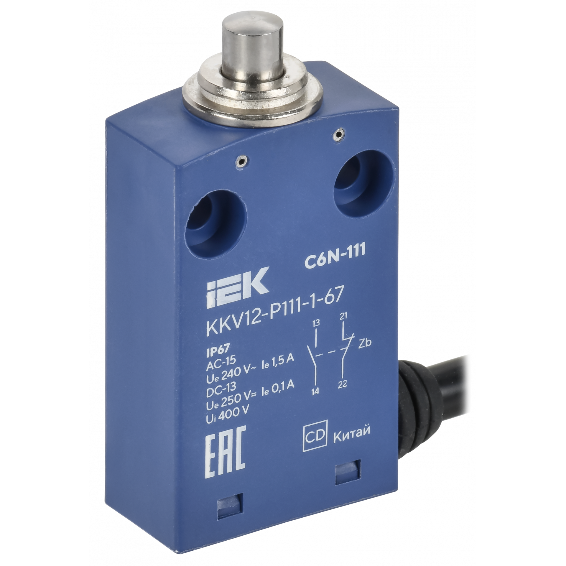 Выключатель концевой C6N-111 толкатель IP67 IEK