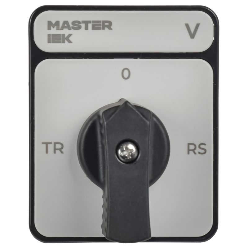 Переключатель кулачковый стандартная черная рукоятка 10А схема 67 MASTER IEK